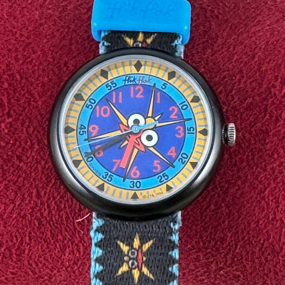 Vintage Flick Flak Girls Crazy Starzmo Watch